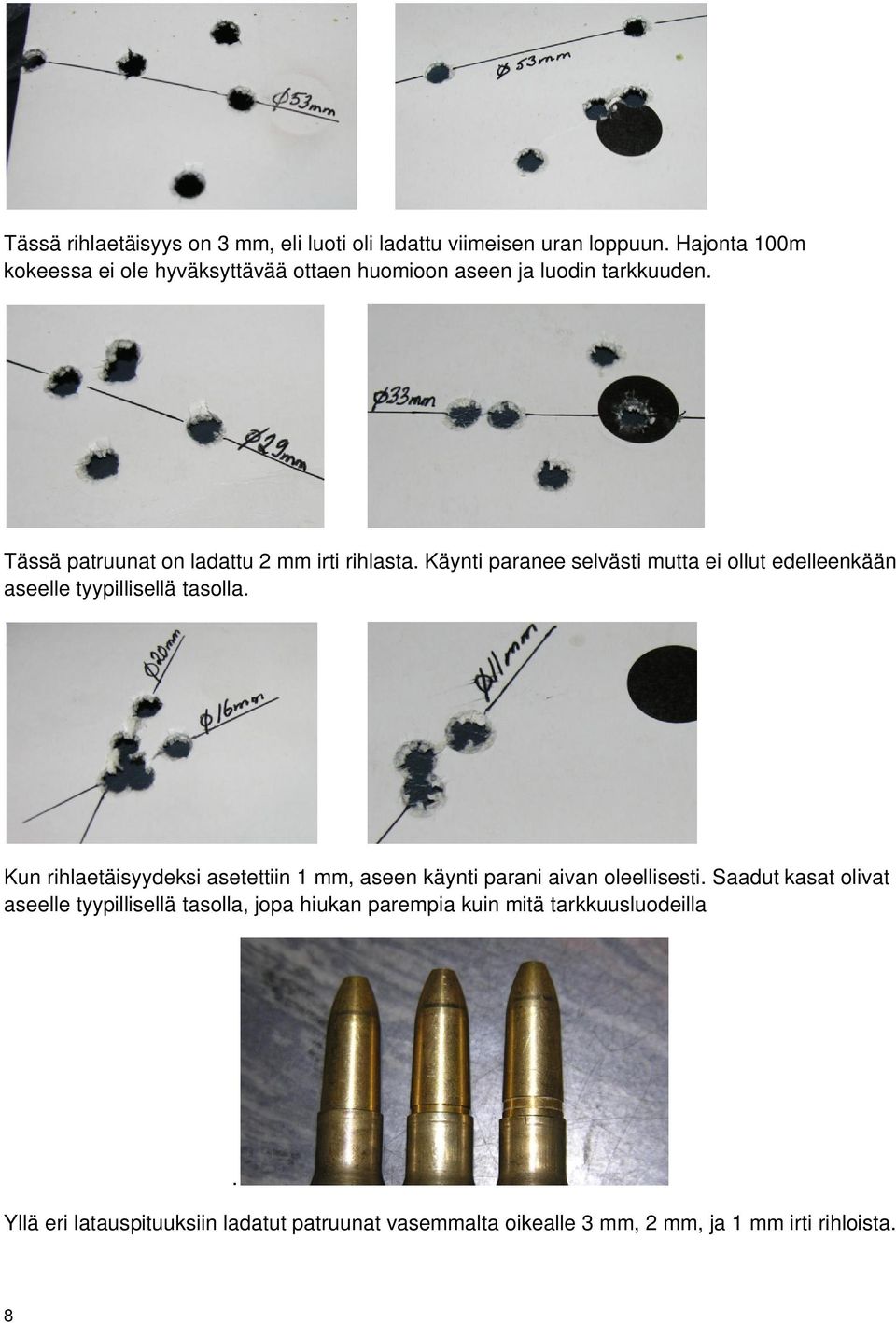 Käynti paranee selvästi mutta ei ollut edelleenkään aseelle tyypillisellä tasolla.