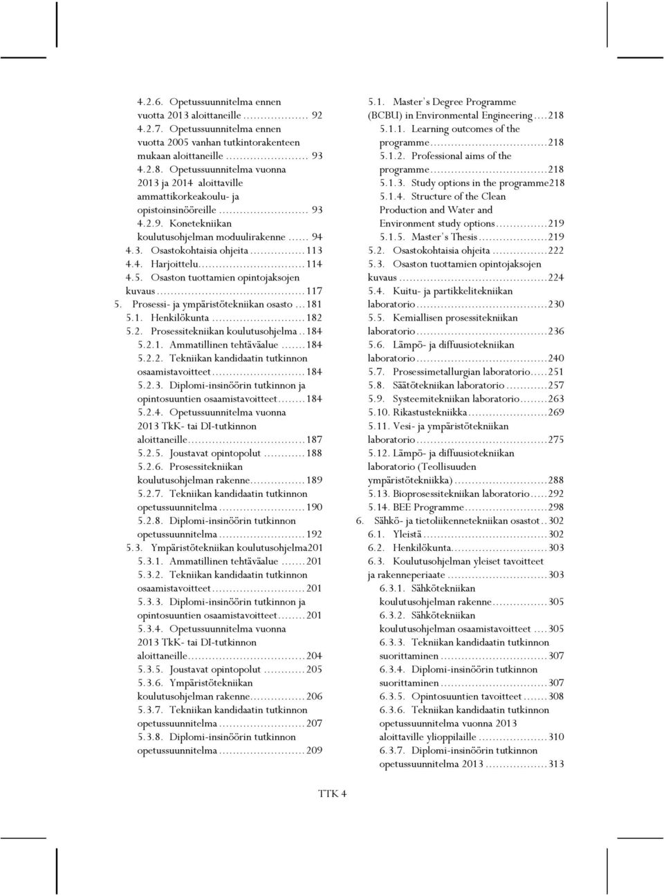 .. 114 4.5. Osaston tuottamien opintojaksojen kuvaus... 117 5. Prosessi- ja ympäristötekniikan osasto... 181 5.1. Henkilökunta... 182 5.2. Prosessitekniikan koulutusohjelma.. 184 5.2.1. Ammatillinen tehtäväalue.