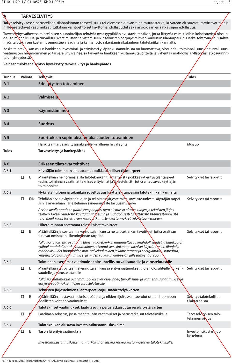 Tarveselvitysvaiheessa taloteknisen suunnittelijan tehtävät ovat tyypiltään avustavia tehtäviä, jotka liittyvät esim.