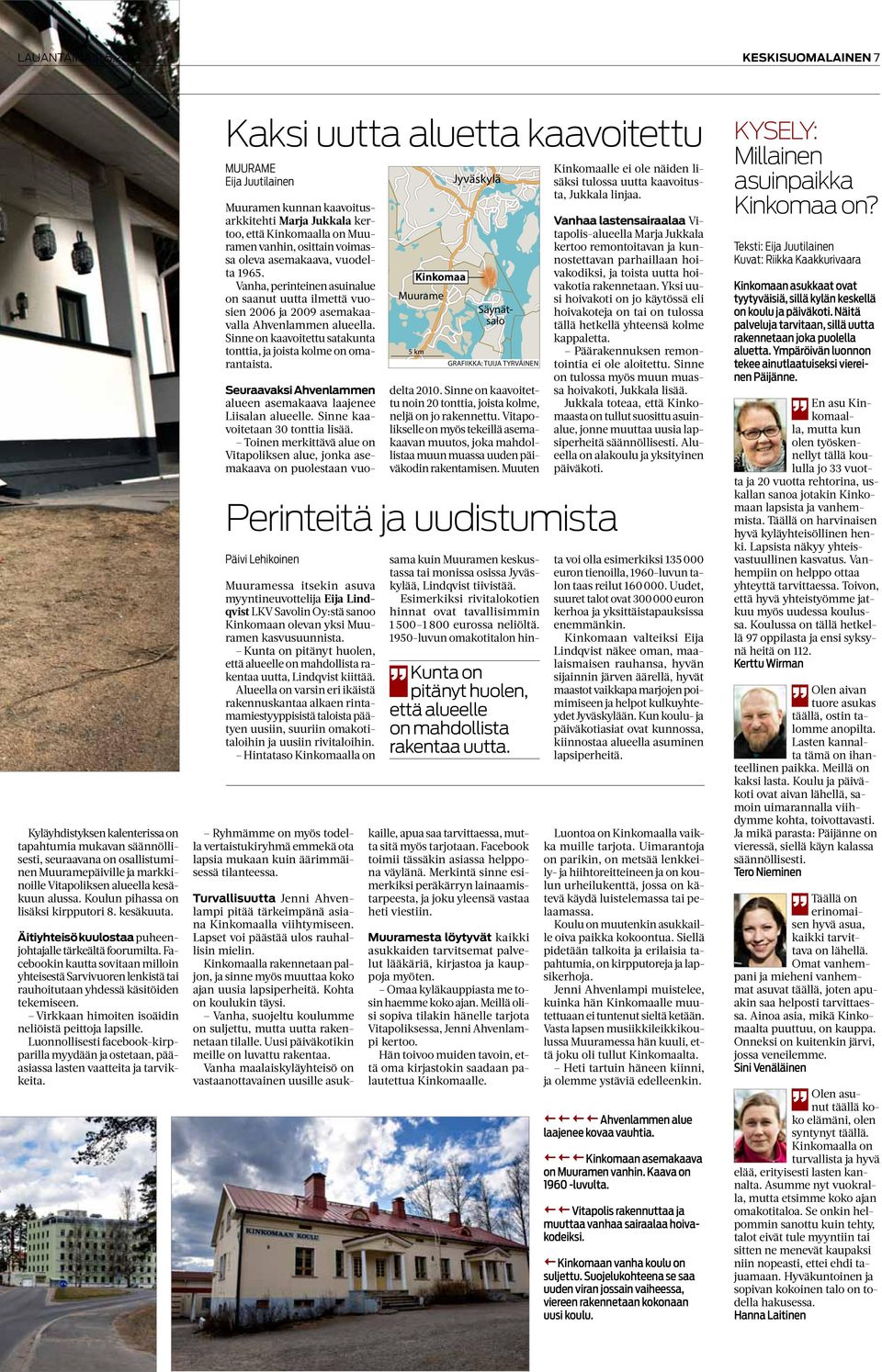 Koulun pihassa on lisäksi kirpputori 8. kesäkuuta. Äitiyhteisö kuulostaa puheenjohtajalle tärkeältä foorumilta.