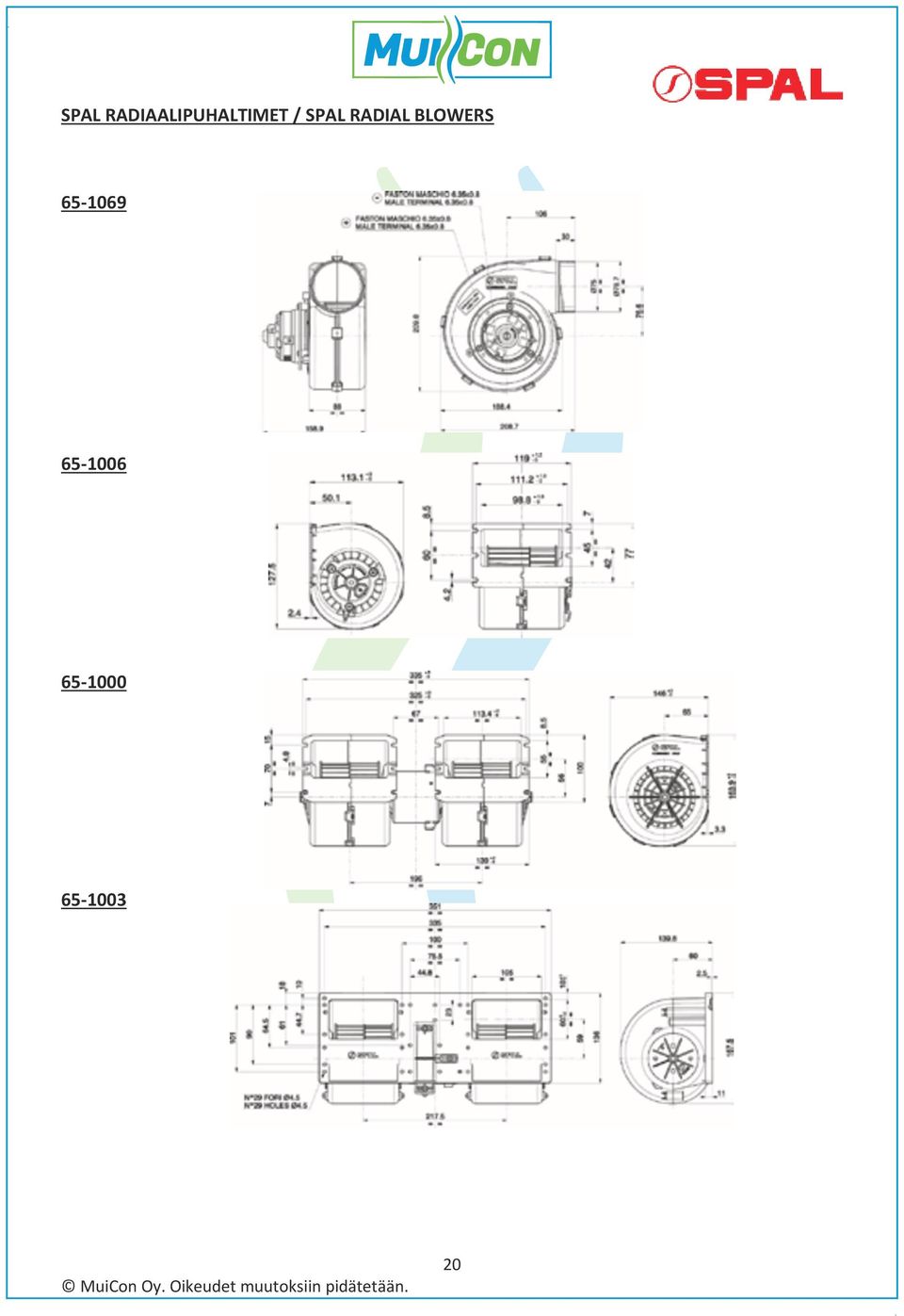 /  RADIAL BLOWERS