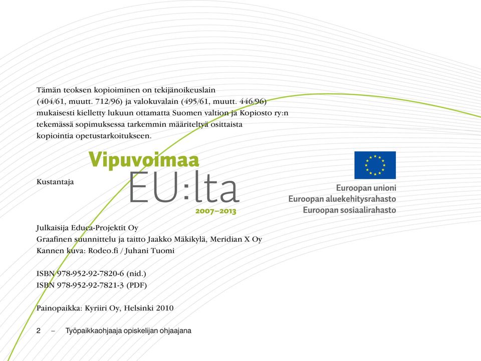 kopiointia opetustarkoitukseen.