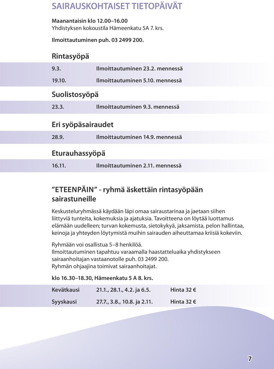 Ilmoittautuminen 2.11.