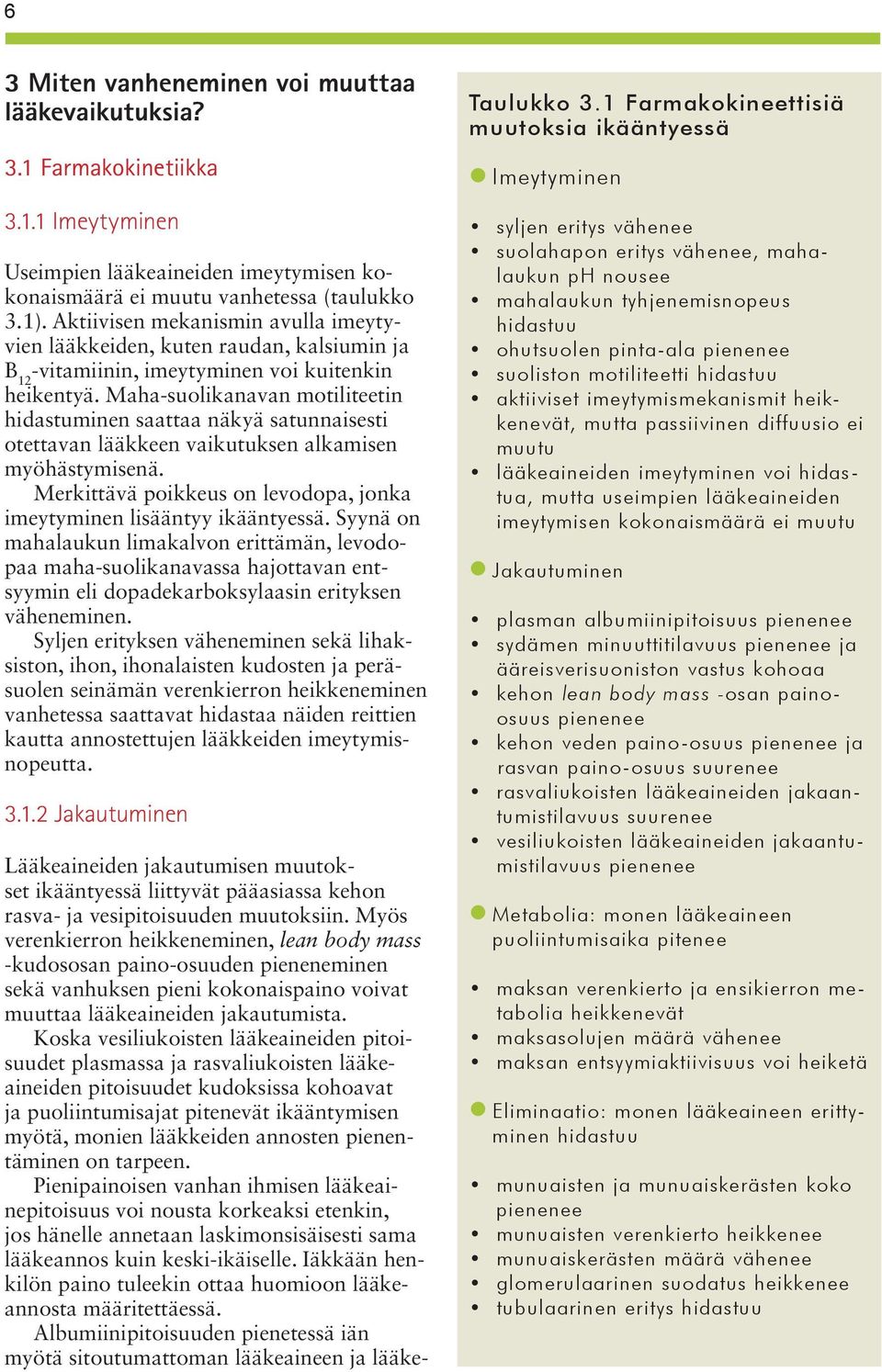 Maha-suolikanavan motiliteetin hidastuminen saattaa näkyä satunnaisesti otettavan lääkkeen vaikutuksen alkamisen myöhästymisenä.