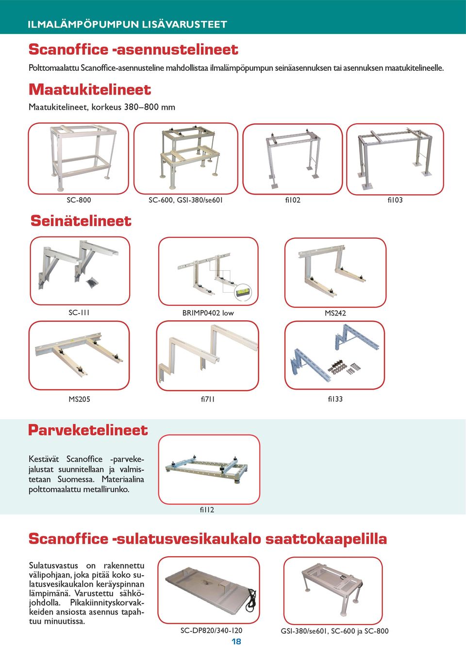 -parvekejalustat suunnitellaan ja valmistetaan Suomessa. Materiaalina polttomaalattu metallirunko.