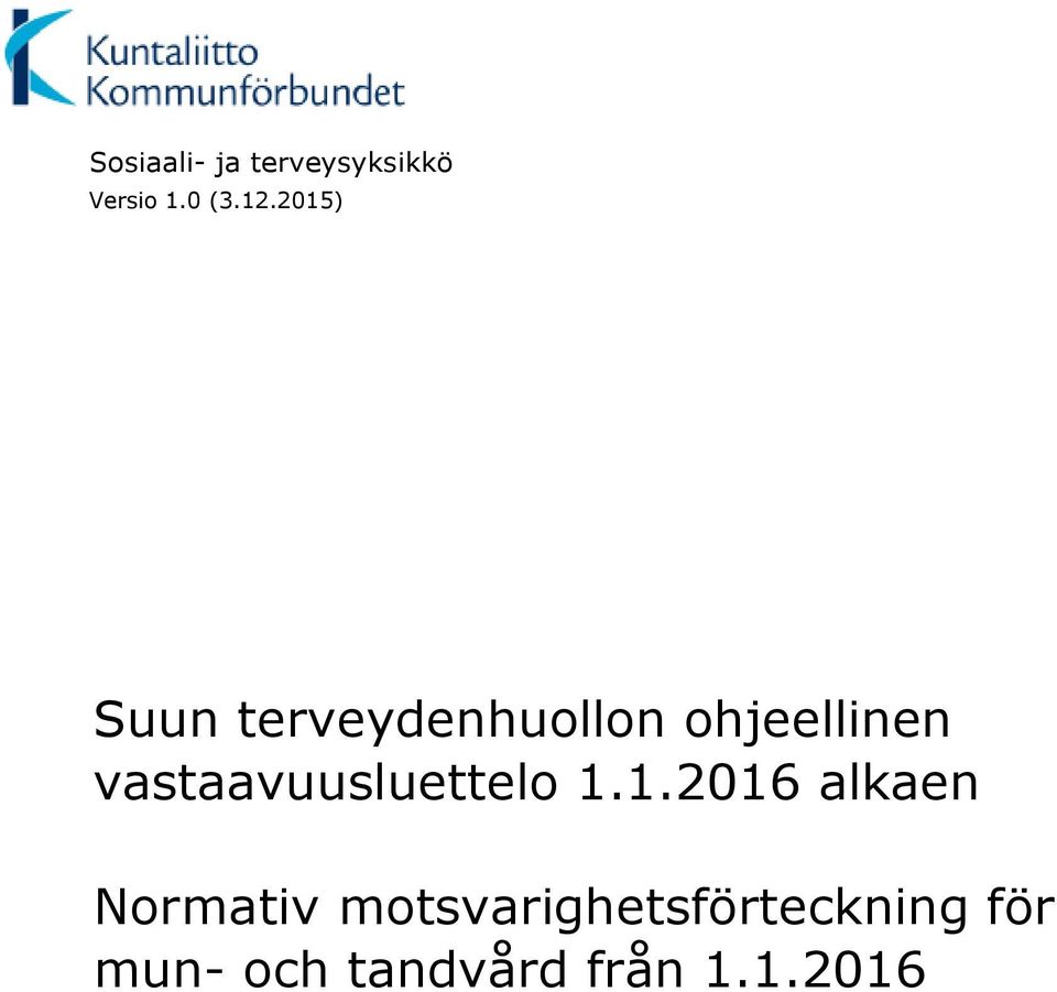 vastaavuusluettelo 1.