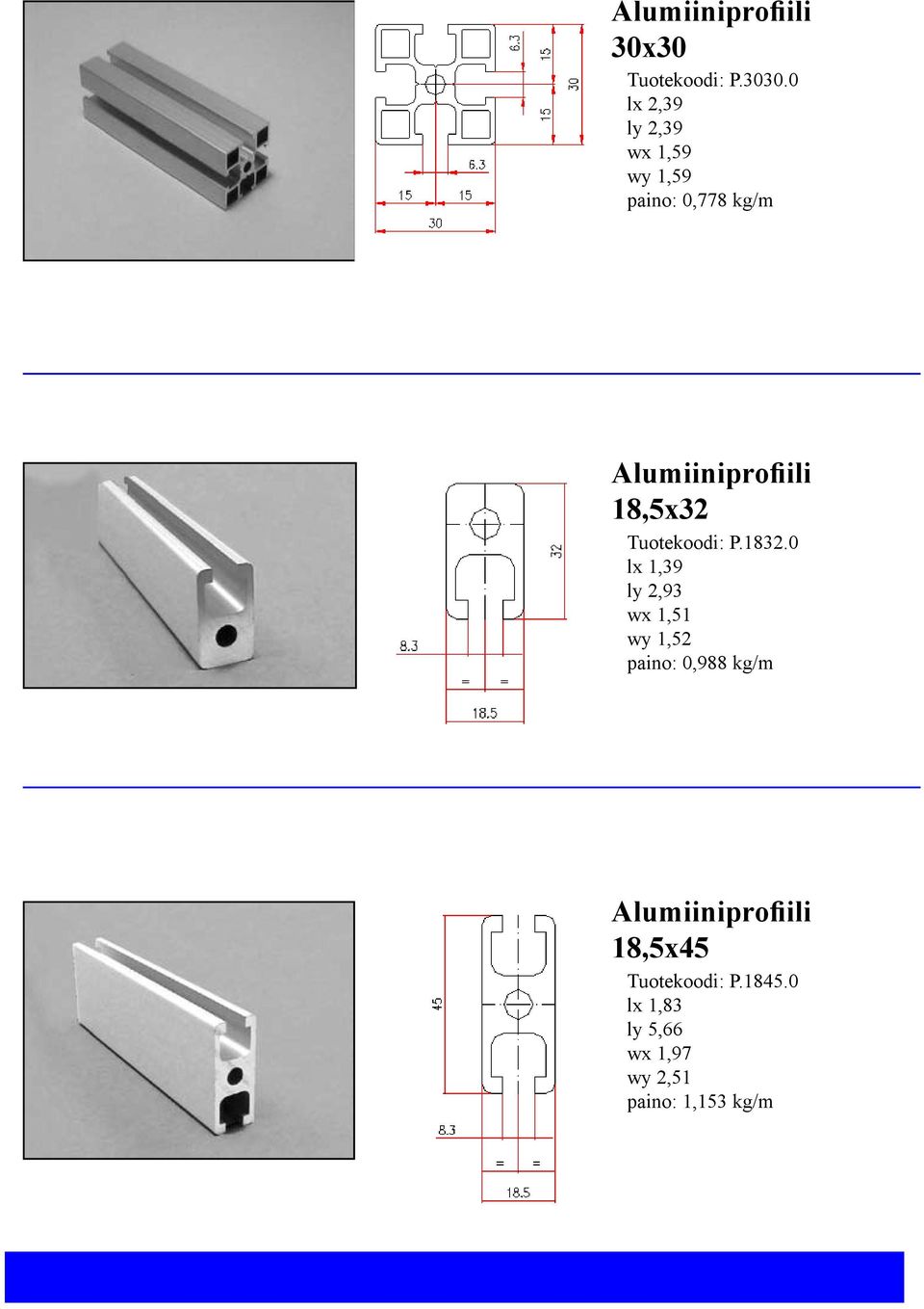 18,5x32 Tuotekoodi: P.1832.