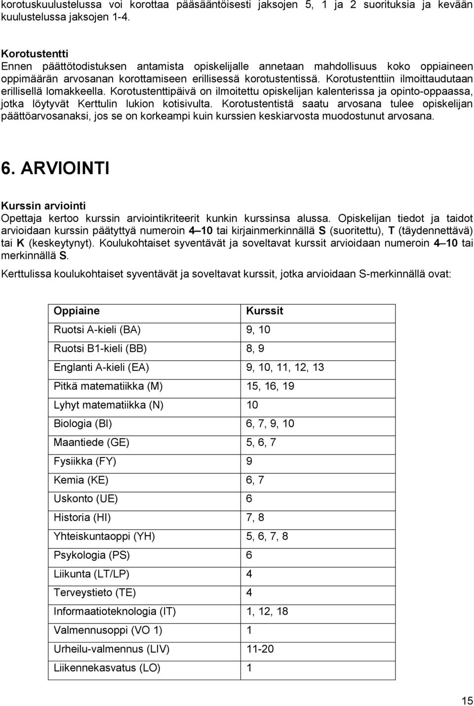 Korotustenttiin ilmoittaudutaan erillisellä lomakkeella. Korotustenttipäivä on ilmoitettu opiskelijan kalenterissa ja opinto-oppaassa, jotka löytyvät Kerttulin lukion kotisivulta.