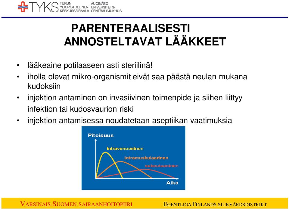 iholla olevat mikro-organismit eivät saa päästä neulan mukana kudoksiin