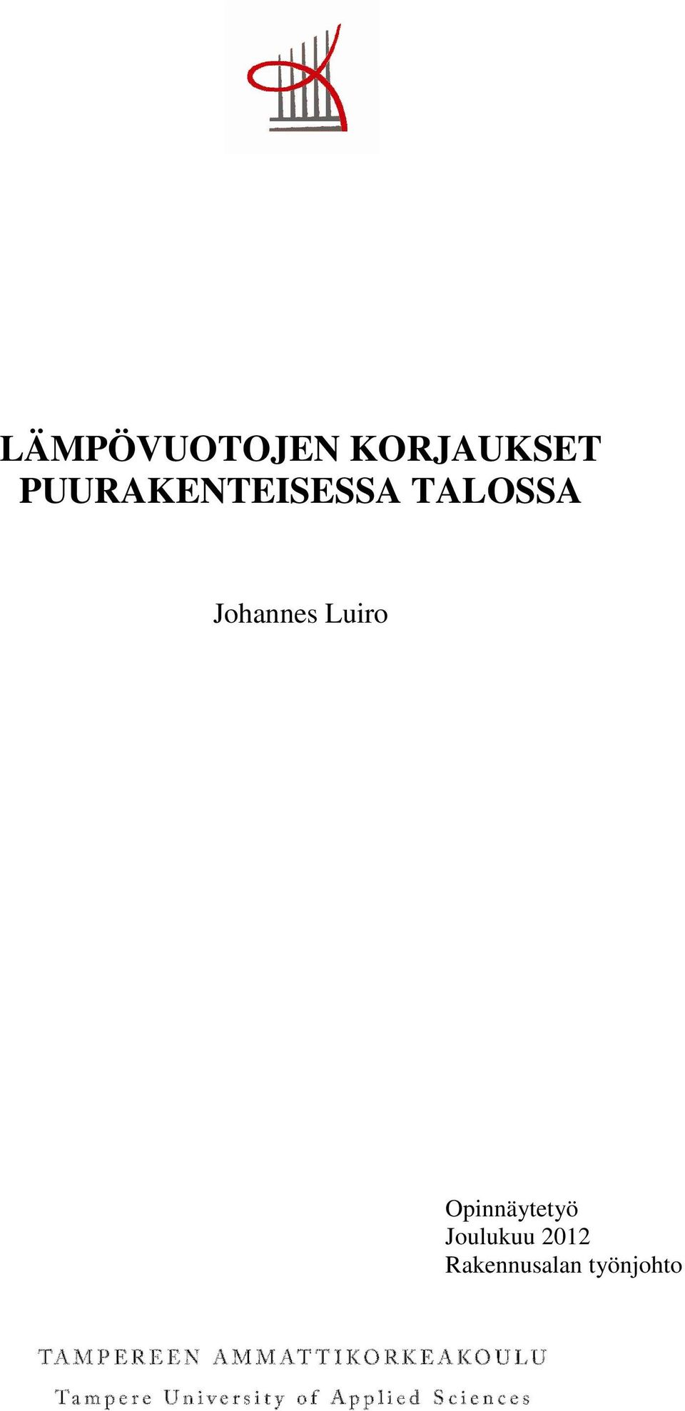 Johannes Luiro Opinnäytetyö