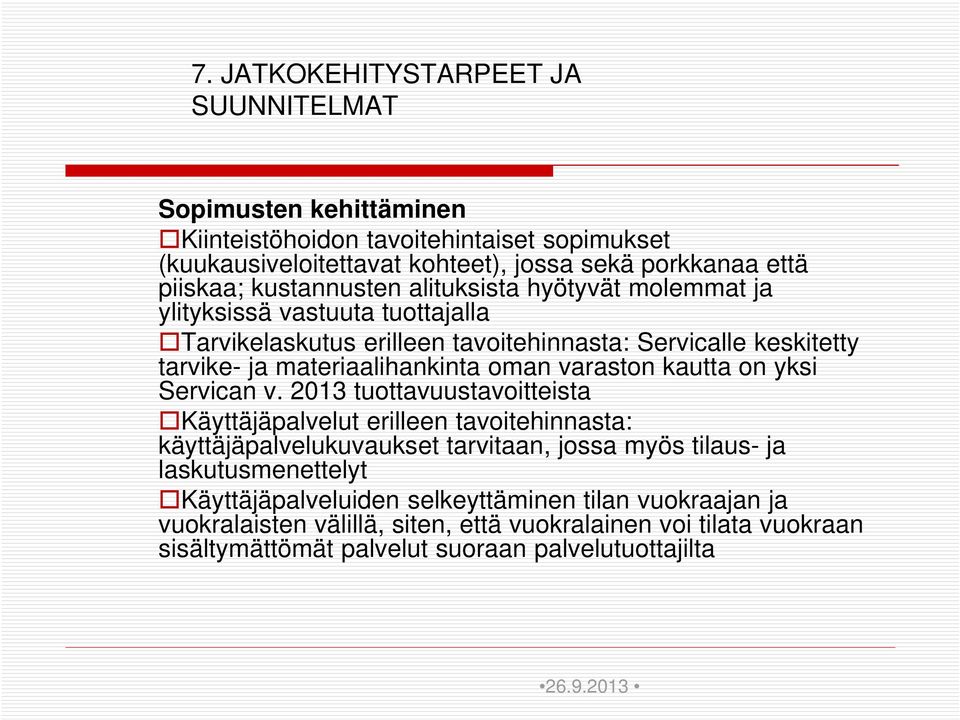 varaston kautta on yksi Servican v.