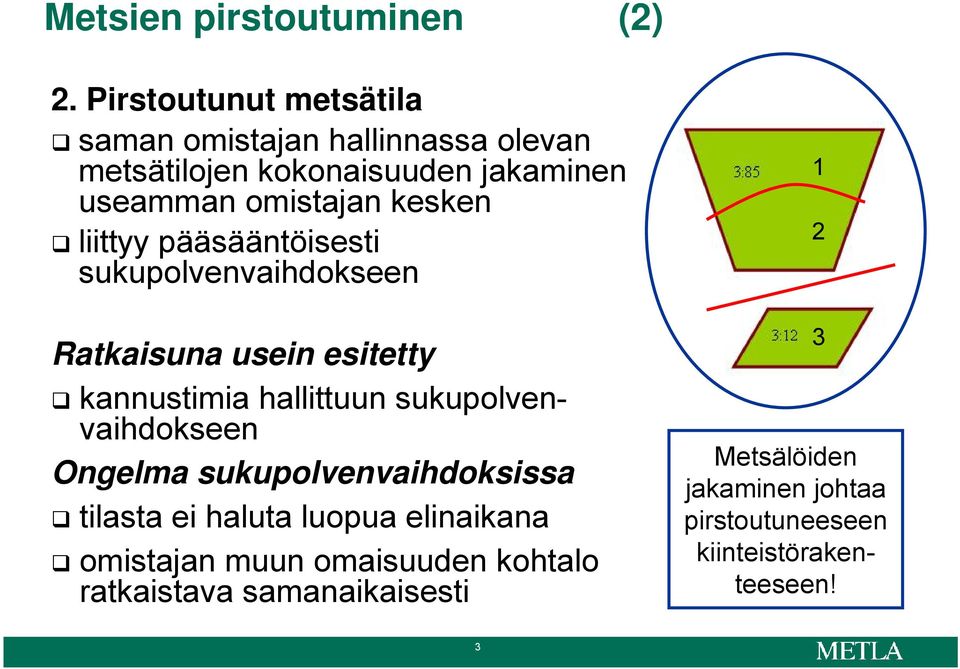 kesken liittyy pääsääntöisesti sukupolvenvaihdokseen Ratkaisuna usein esitetty kannustimia hallittuun