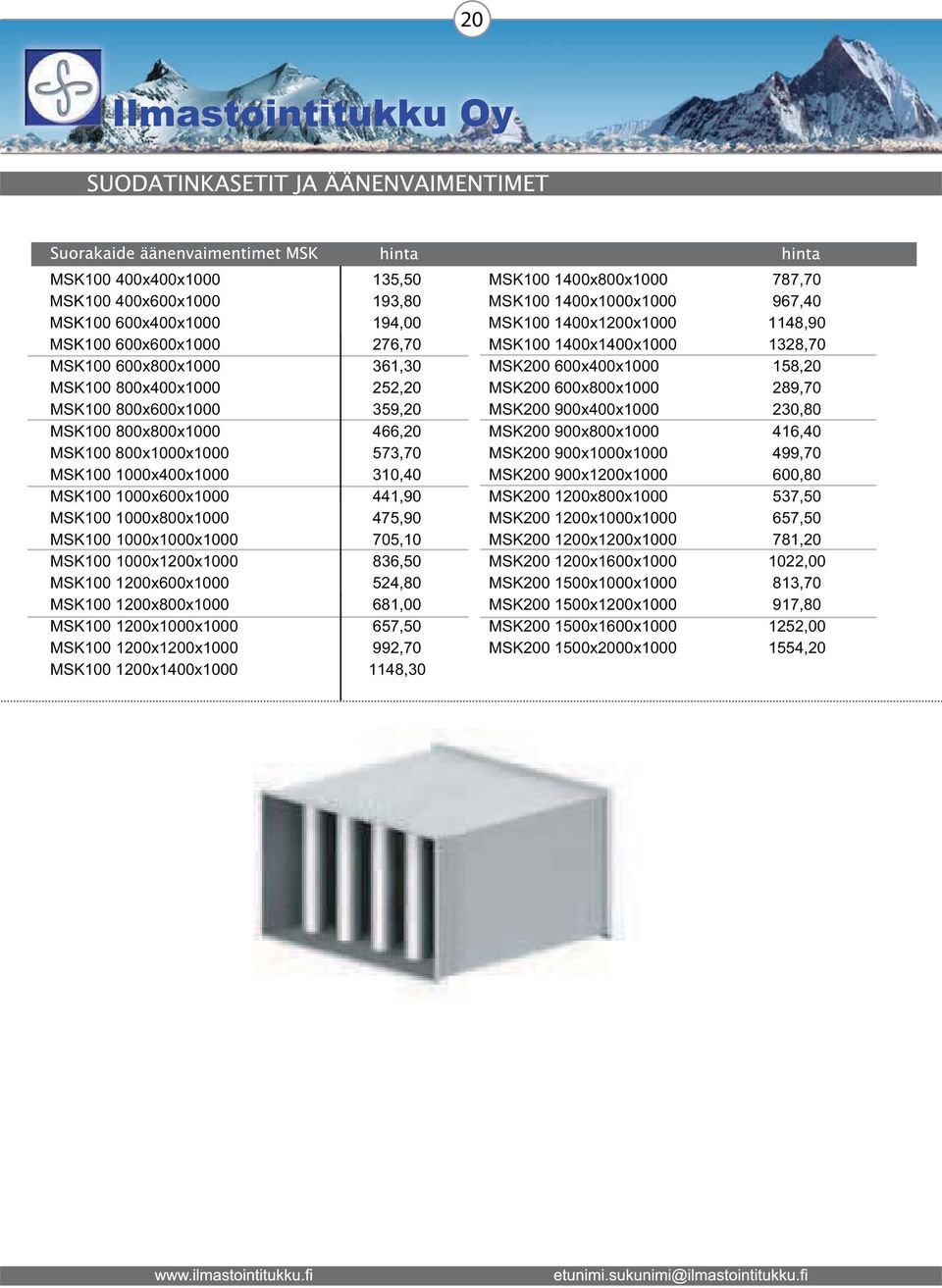 800x800x1000 466,20 MSK200 900x800x1000 416,40 MSK100 800x1000x1000 573,70 MSK200 900x1000x1000 499,70 MSK100 1000x400x1000 310,40 MSK200 900x1200x1000 600,80 MSK100 1000x600x1000 441,90 MSK200