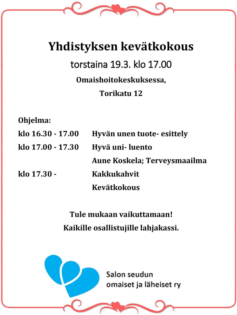00-17.30 klo 17.