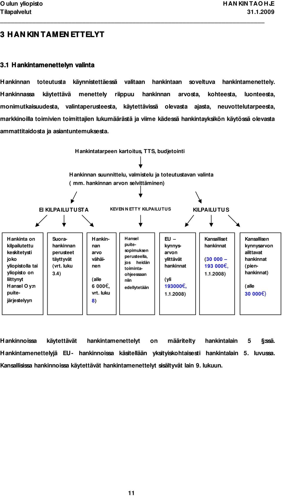 toimittajien lukumäärästä ja viime kädessä hankintayksikön käytössä olevasta ammattitaidosta ja asiantuntemuksesta.