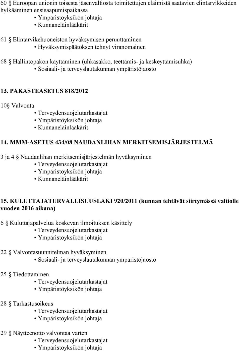 MMM-ASETUS 434/08 NAUDANLIHAN MERKITSEMISJÄRJESTELMÄ 3 ja 4 Naudanlihan merkitsemisjärjestelmän hyväksyminen 15.