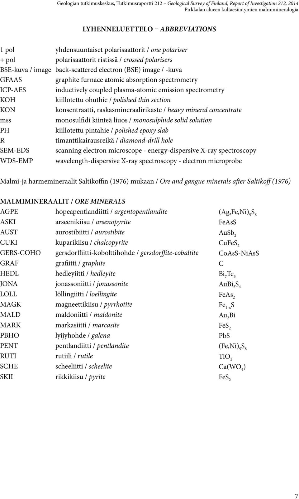 polished thin section KON konsentraatti, raskasmineraalirikaste / heavy mineral concentrate mss monosulfidi kiinteä liuos / monosulphide solid solution PH kiillotettu pintahie / polished epoxy slab R