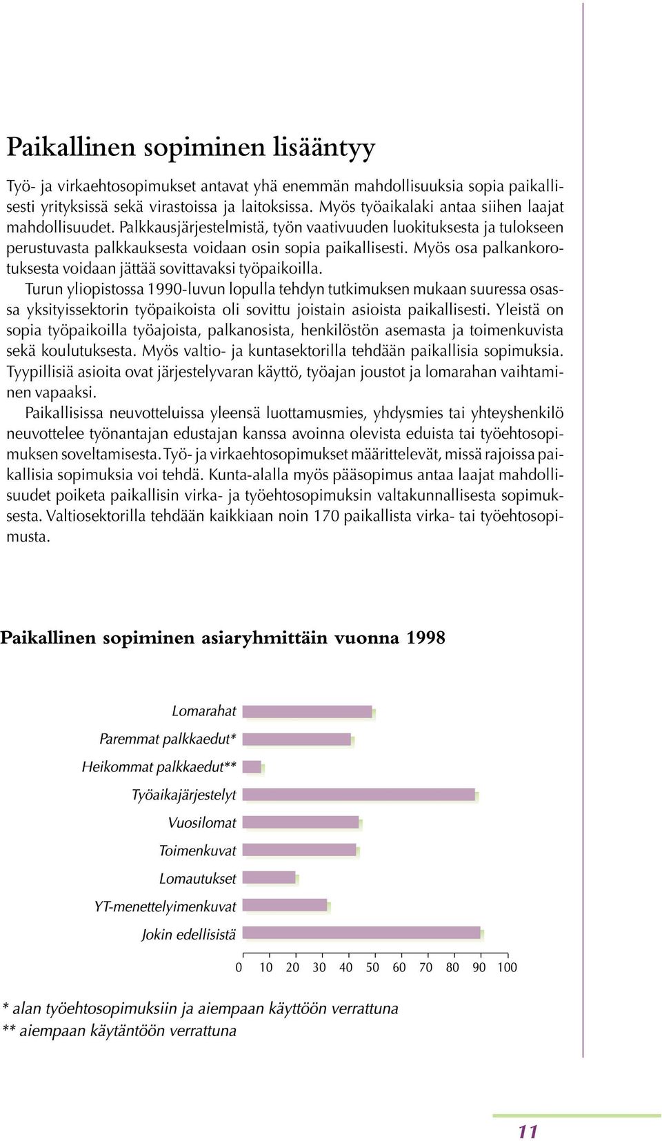 Myös osa palkankorotuksesta voidaan jättää sovittavaksi työpaikoilla.