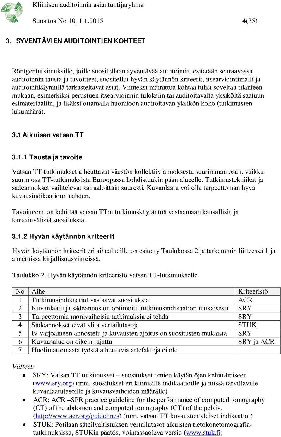 itsearviointimalli ja auditointikäynnillä tarkasteltavat asiat.