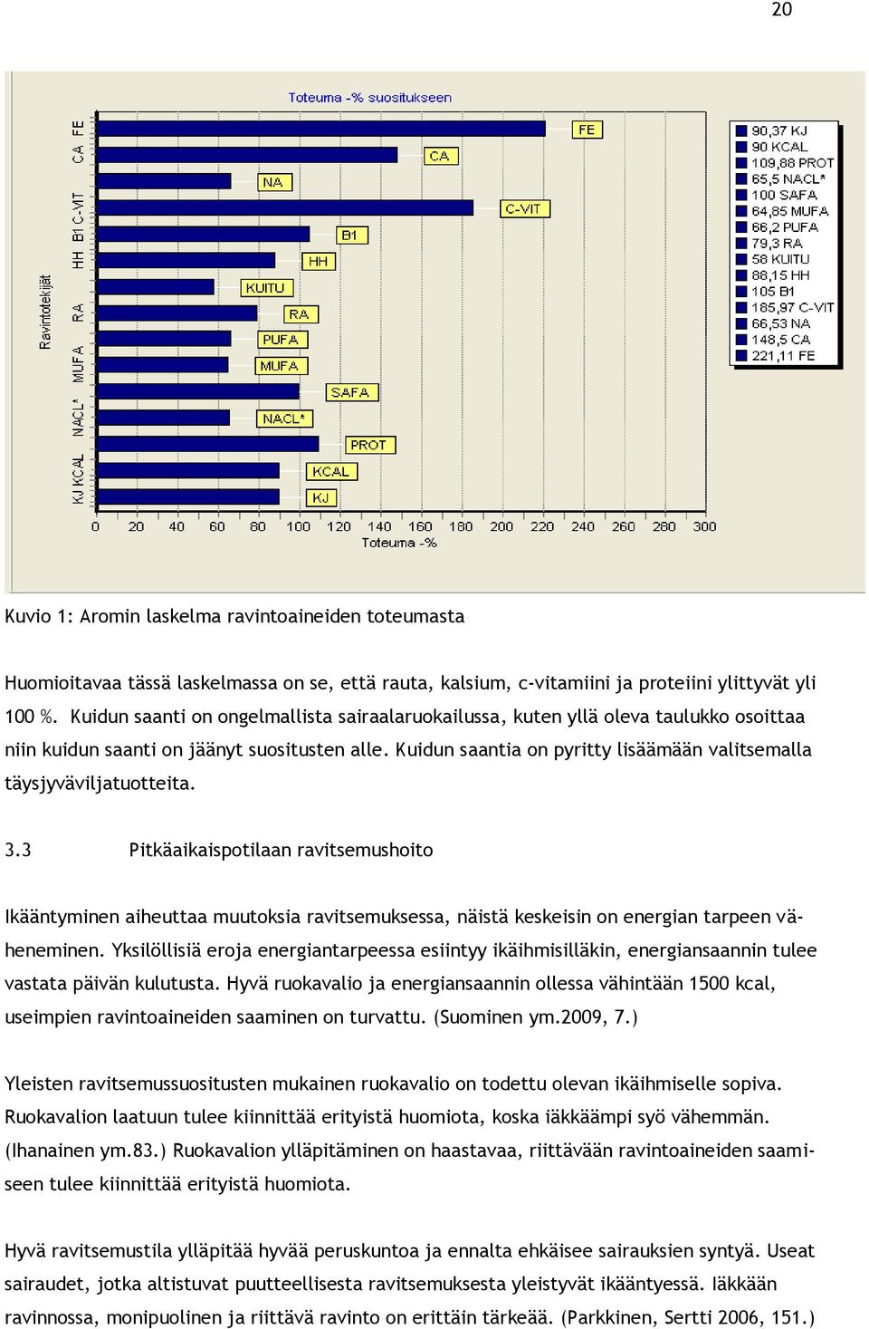 Kuidun saantia on pyritty lisäämään valitsemalla täysjyväviljatuotteita. 3.