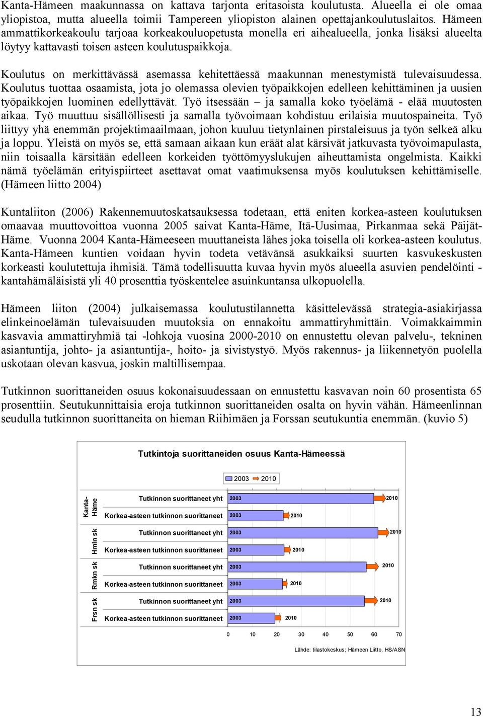 Koulutus on merkittävässä asemassa kehitettäessä maakunnan menestymistä tulevaisuudessa.