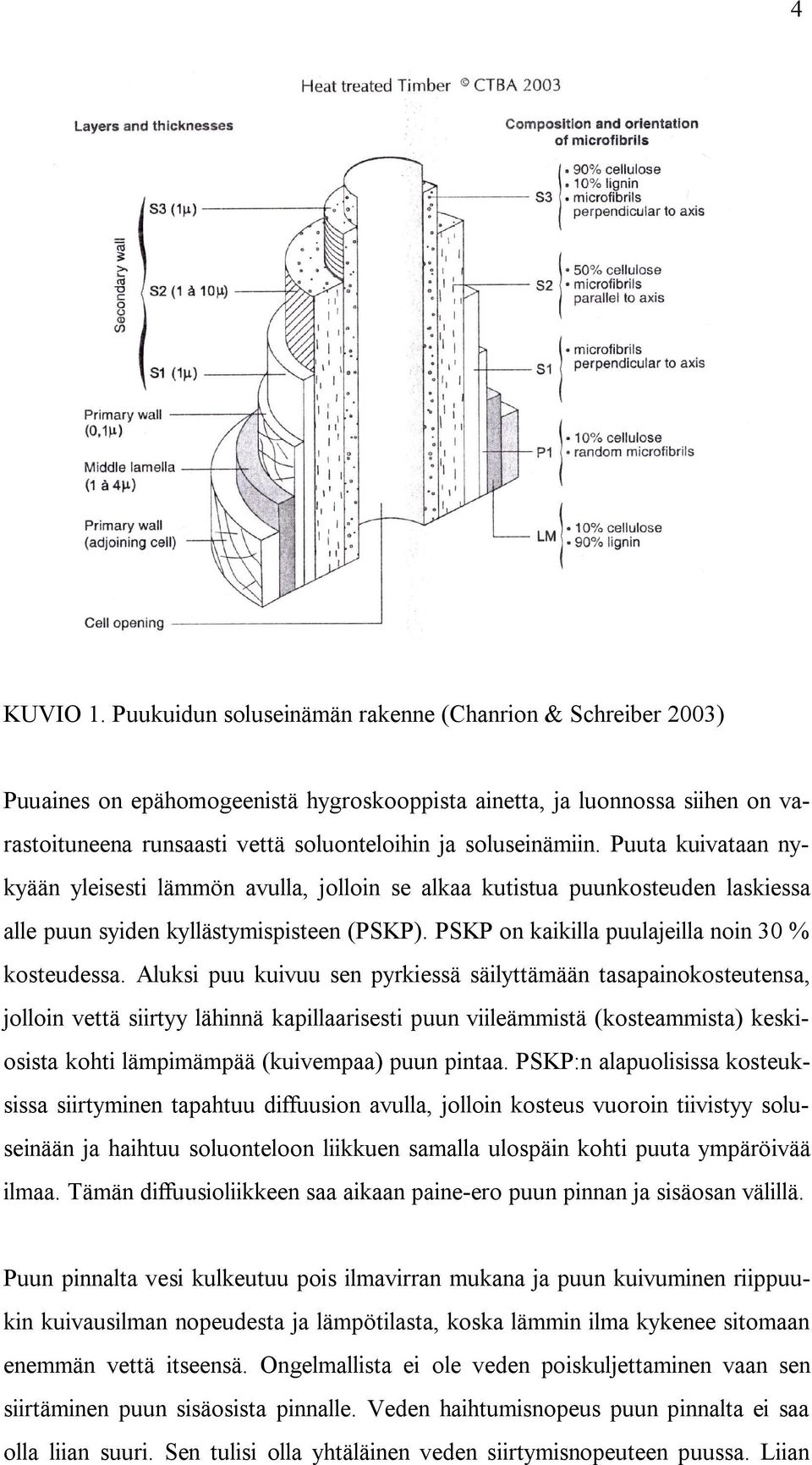 Puuta kuivataan nykyään yleisesti lämmön avulla, jolloin se alkaa kutistua puunkosteuden laskiessa alle puun syiden kyllästymispisteen (PSKP). PSKP on kaikilla puulajeilla noin 30 % kosteudessa.