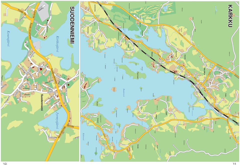 Sotilaspelto Maaspää Järvenpää Hyyryjärvi Kutalaan Kylänlahdentie Kiurala Ollinpoika Kiuralantie Kiikat Kirkkovuollle Myllyvuolle nranta Isosaar entie Tako 0 Vohlisaari Kuutinlahti Vohtiniementie 0