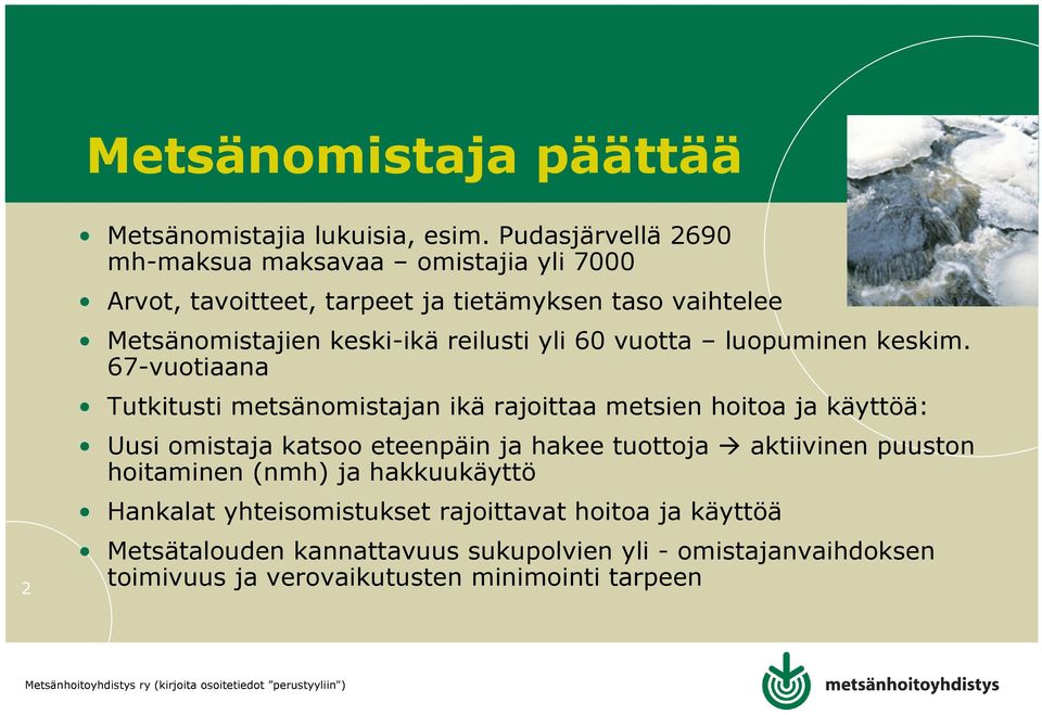 reilusti yli 60 vuotta luopuminen keskim.