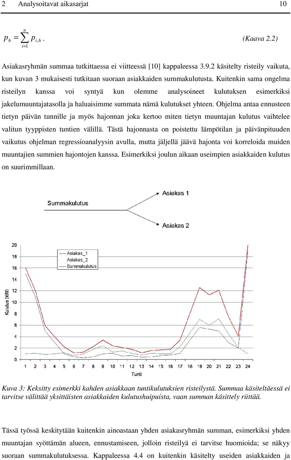 Kuitenkin sama ongelma risteilyn kanssa voi syntyä kun olemme analysoineet kulutuksen esimerkiksi jakelumuuntajatasolla ja haluaisimme summata nämä kulutukset yhteen.