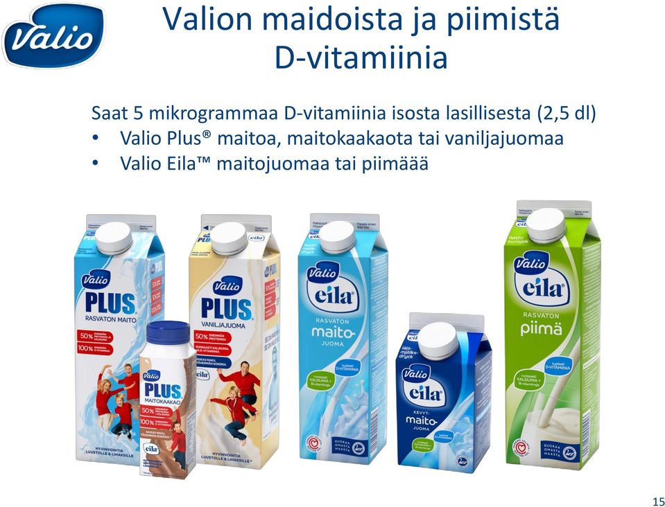 (2,5 dl) Valio Plus maitoa, maitokaakaota tai
