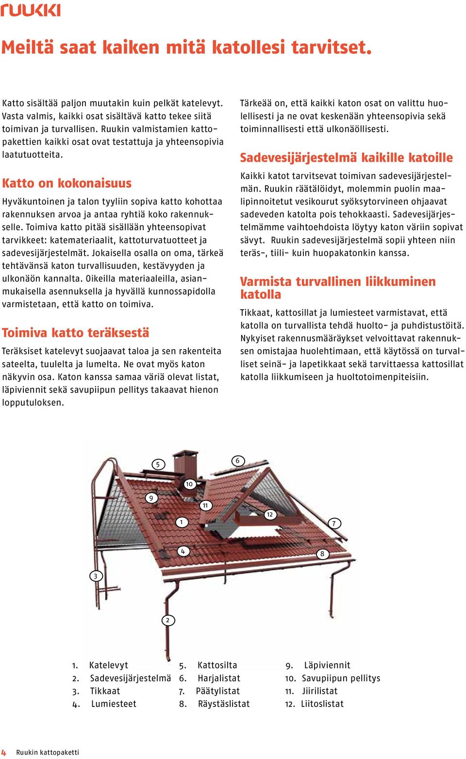 Katto on kokonaisuus Hyväkuntoinen ja talon tyyliin sopiva katto kohottaa rakennuksen arvoa ja antaa ryhtiä koko rakennukselle.