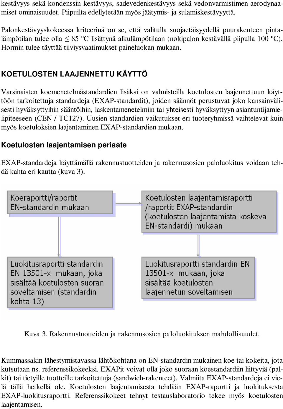 Hormin tulee täyttää tiiviysvaatimukset paineluokan mukaan.