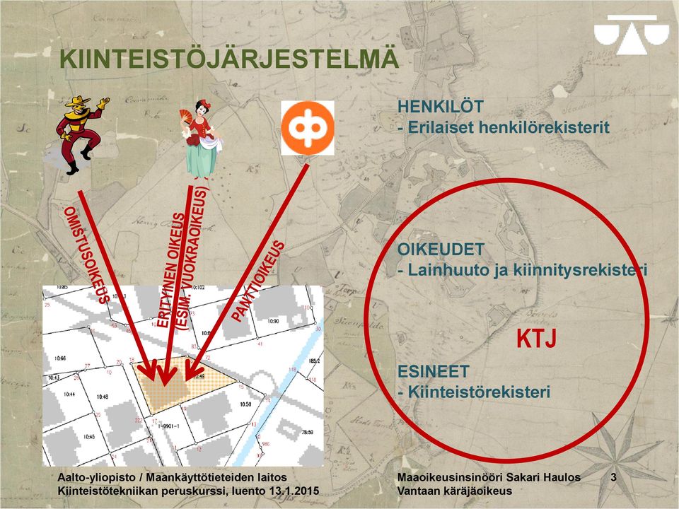 Kiinteistörekisteri Aalto-yliopisto / Maankäyttötieteiden laitos