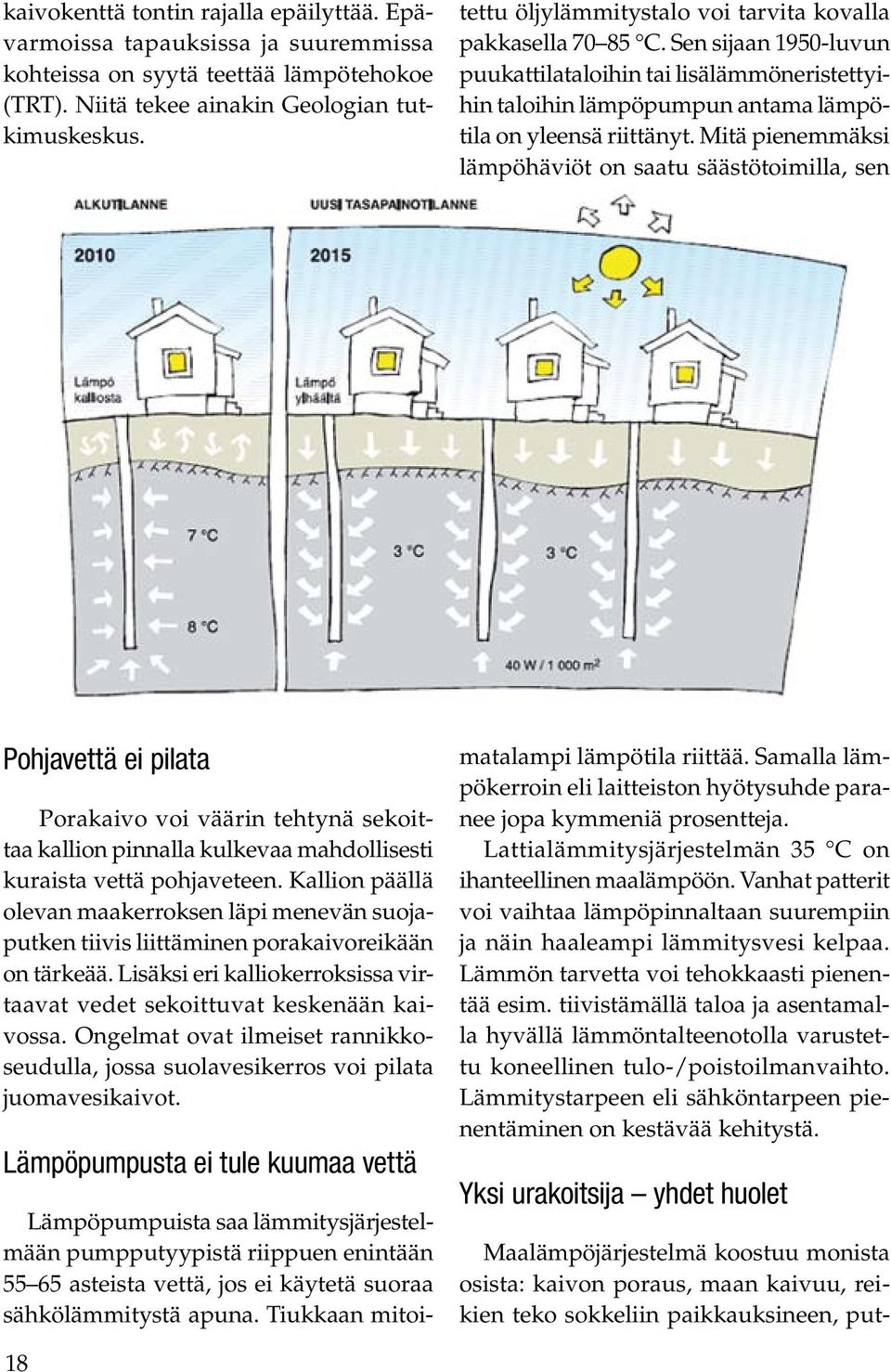 Tiukkaan mitoitettu öljylämmitystalo voi tarvita kovalla pakkasella 70 85 C.