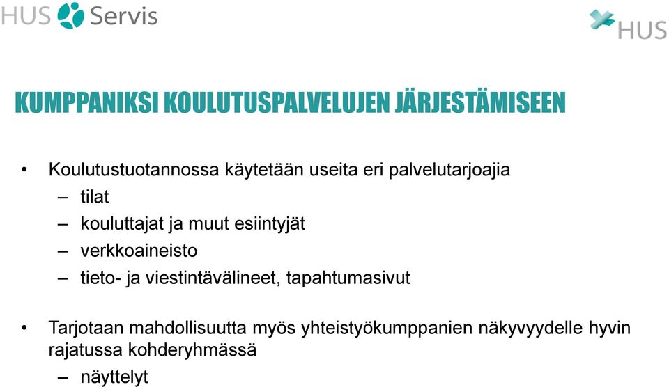 verkkoaineisto tieto- ja viestintävälineet, tapahtumasivut Tarjotaan