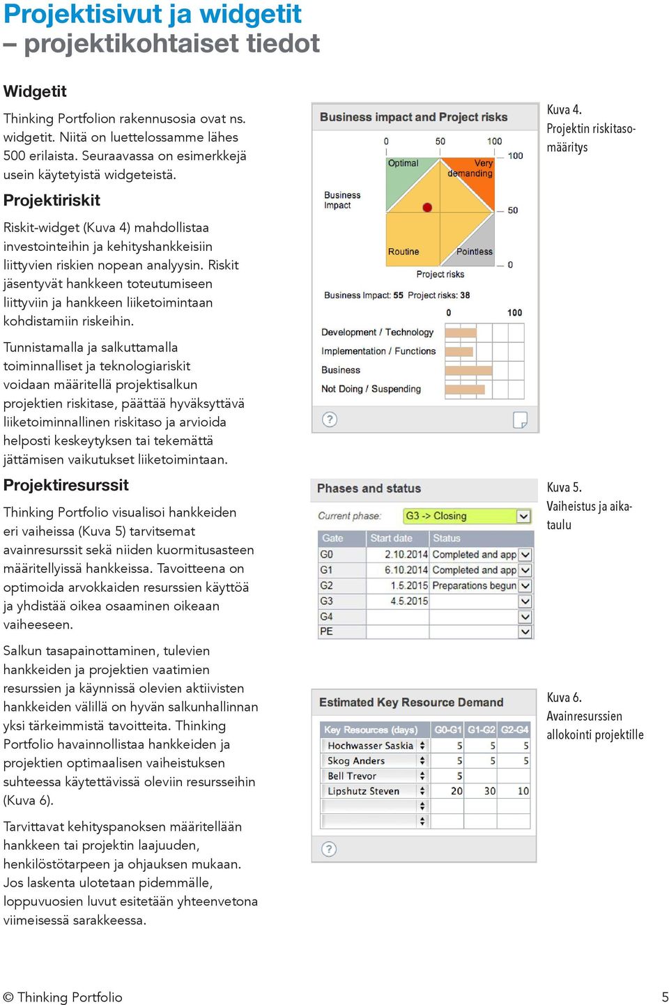 Riskit jäsentyvät hankkeen toteutumiseen liittyviin ja hankkeen liiketoimintaan kohdistamiin riskeihin.