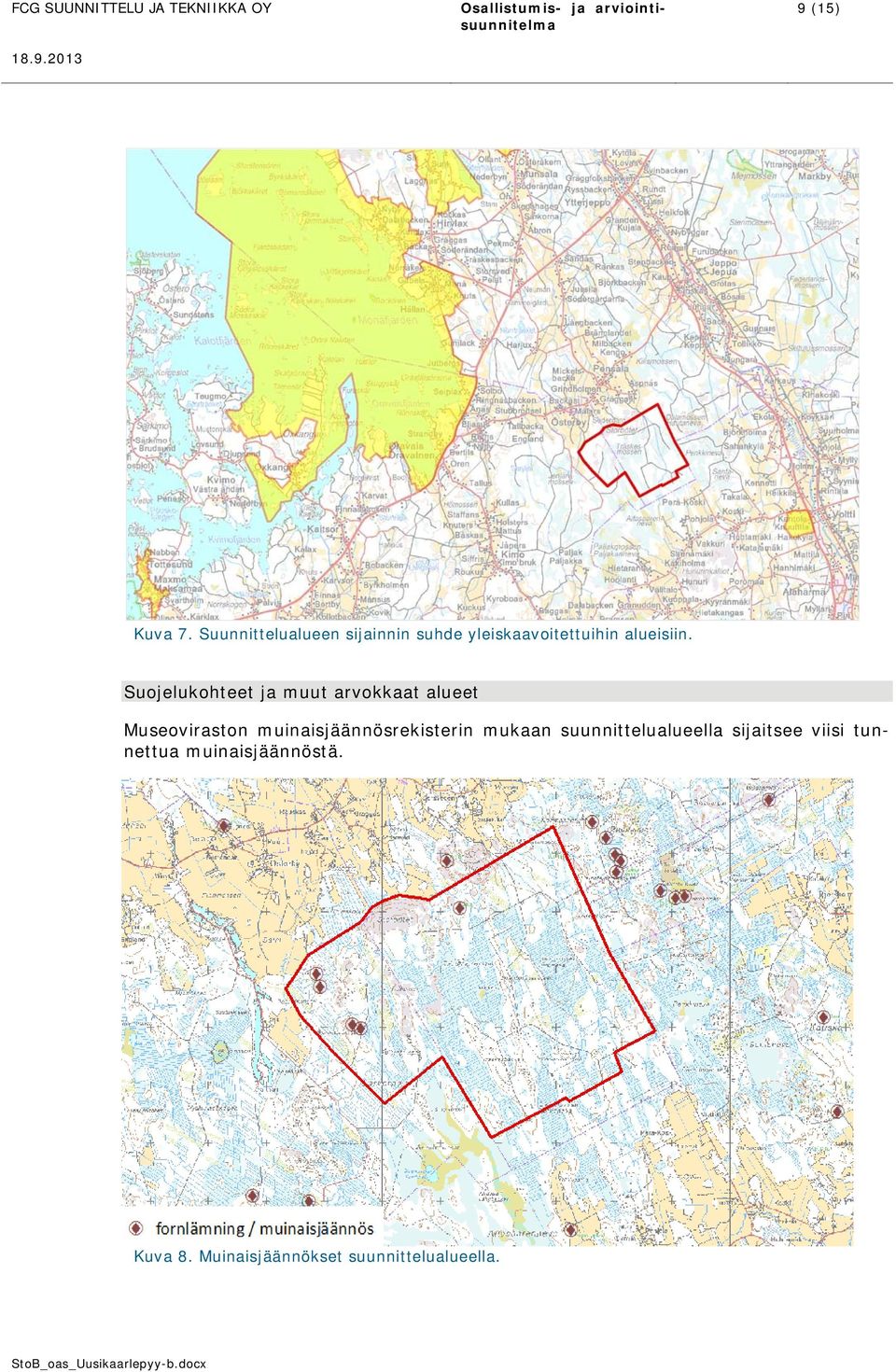 Suojelukohteet ja muut arvokkaat alueet Museoviraston