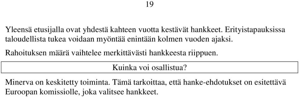 Rahoituksen määrä vaihtelee merkittävästi hankkeesta riippuen. Kuinka voi osallistua?