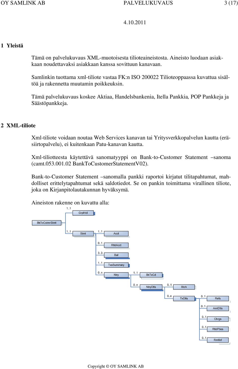 Tämä palvelukuvau kokee Aktiaa, Handelbankenia, Itella Pankkia, POP Pankkeja ja Säätöpankkeja.