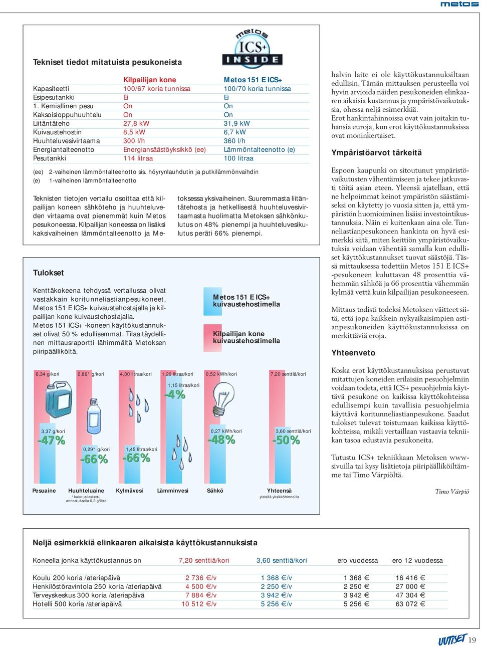 Lämmöntalteenotto (e) Pesutankki 114 litraa 100 litraa (ee) (e) 2-vaiheinen lämmöntalteenotto sis.