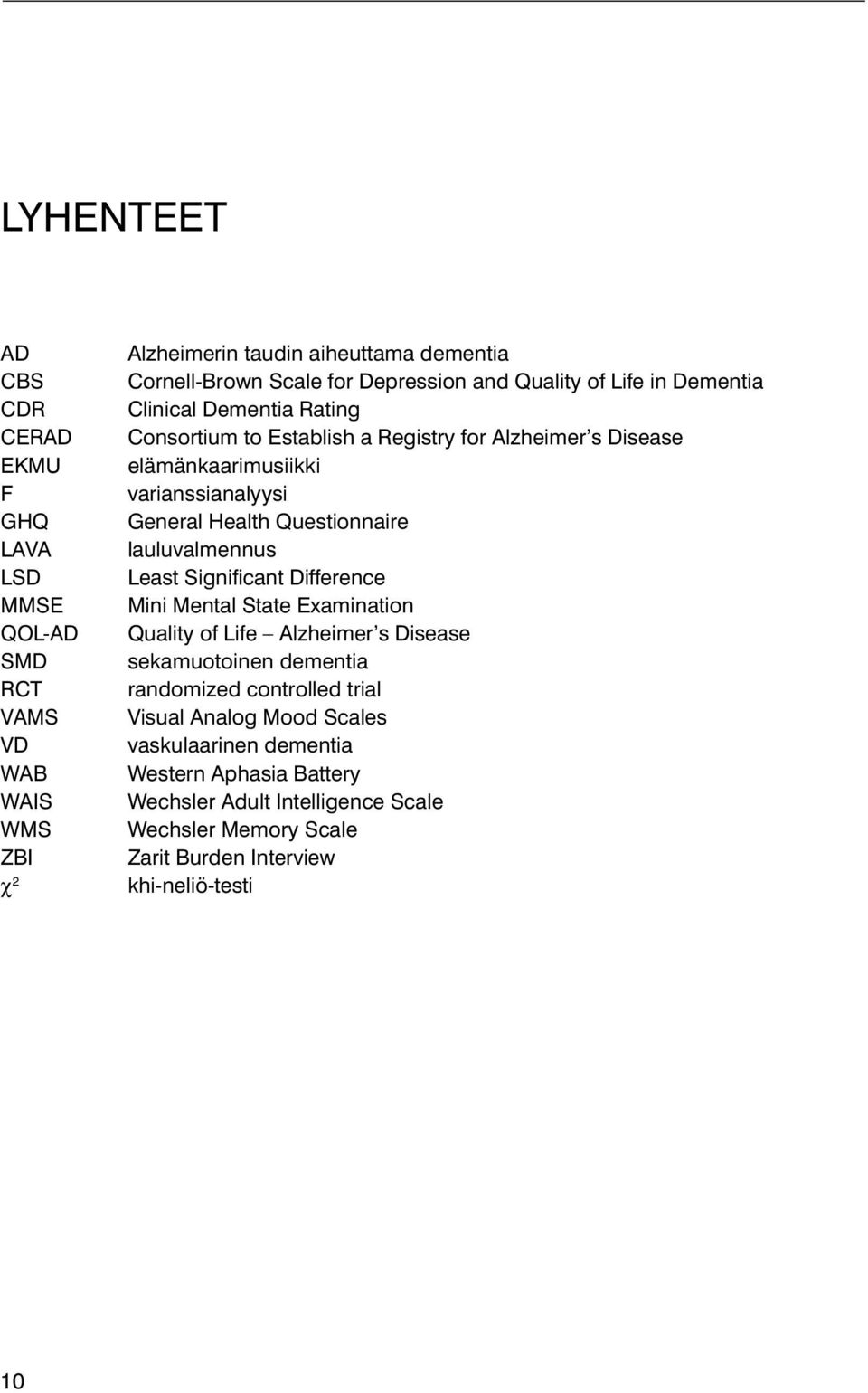 Questionnaire lauluvalmennus Least Significant Difference Mini Mental State Examination Quality of Life Alzheimer s Disease sekamuotoinen dementia randomized controlled