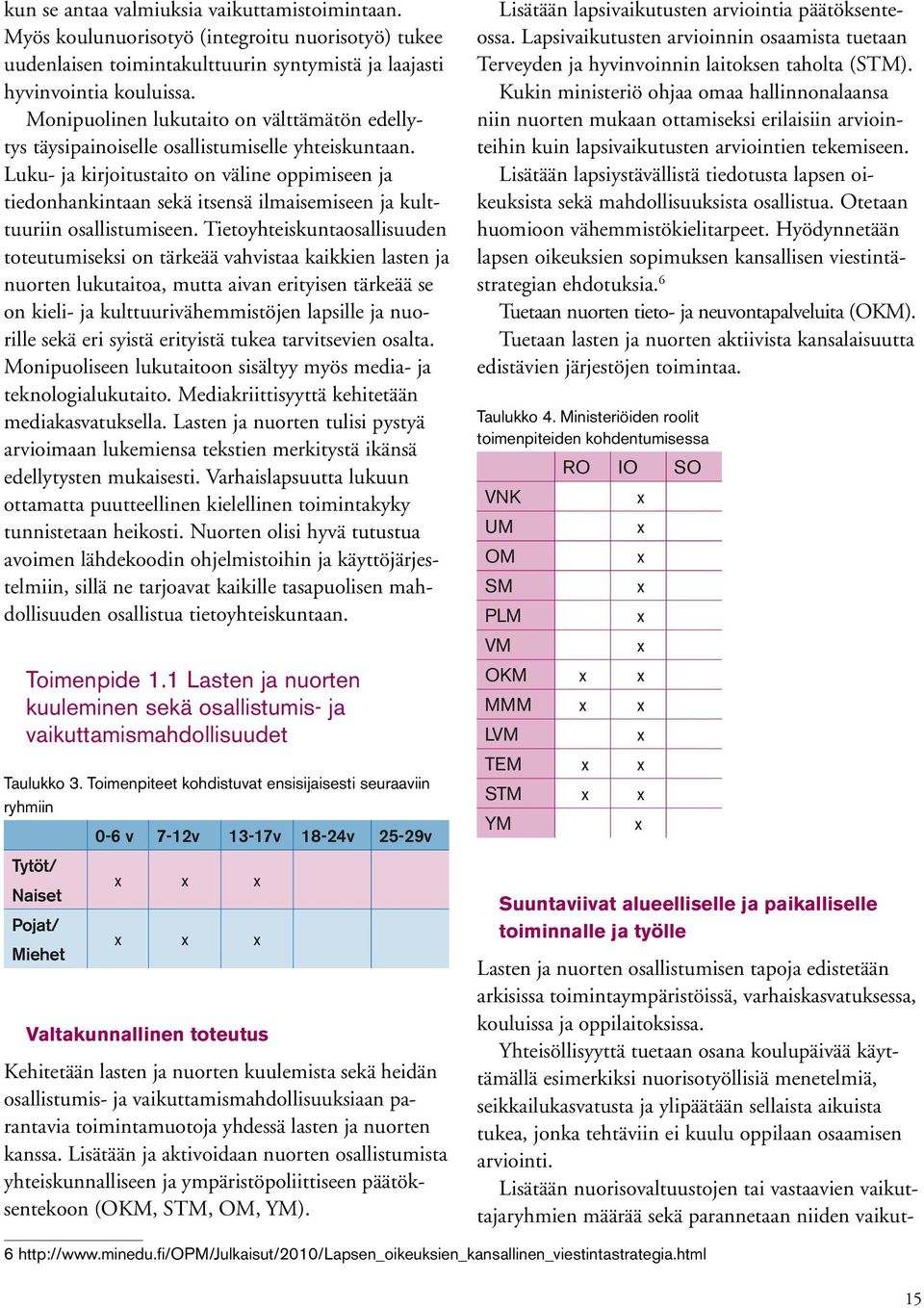 Luku- ja kirjoitustaito on väline oppimiseen ja tiedonhankintaan sekä itsensä ilmaisemiseen ja kulttuuriin osallistumiseen.