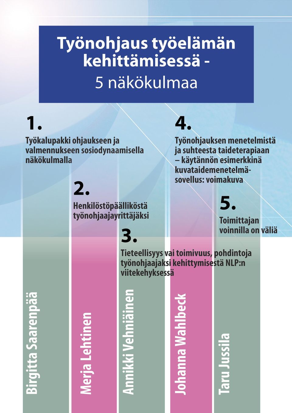 Henkilöstöpäälliköstä työnohjaajayrittäjäksi Toimittajan voinnilla on väliä 3.