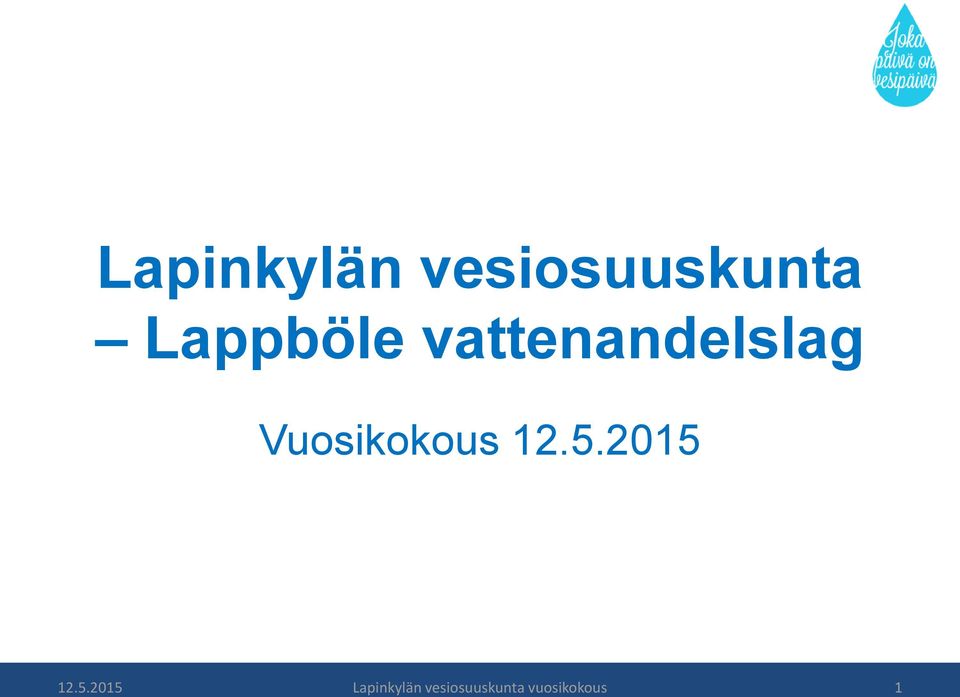 Vuosikokous 12.5.