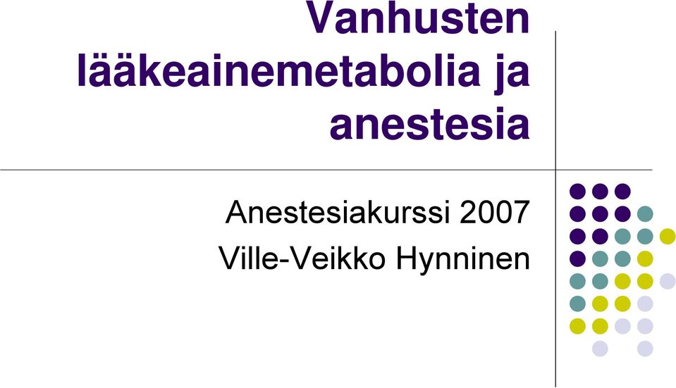 ja anestesia
