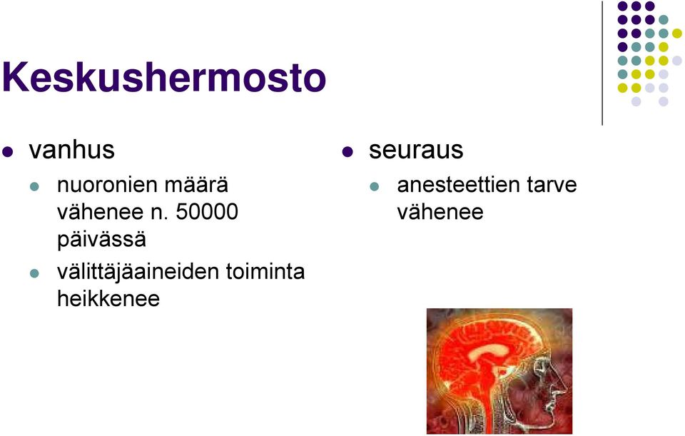 50000 päivässä välittäjäaineiden