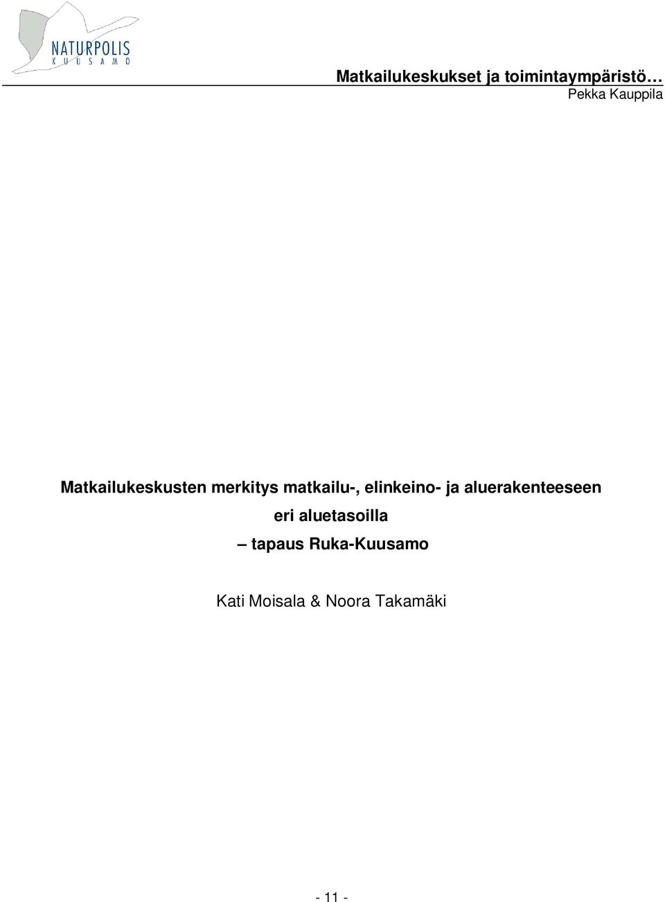 aluerakenteeseen eri aluetasoilla