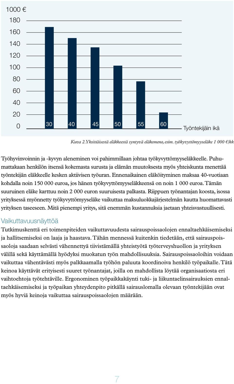 Puhumattakaan henkilön itsensä kokemasta surusta ja elämän muutoksesta myös yhteiskunta menettää työntekijän eläkkeelle kesken aktiivisen työuran.