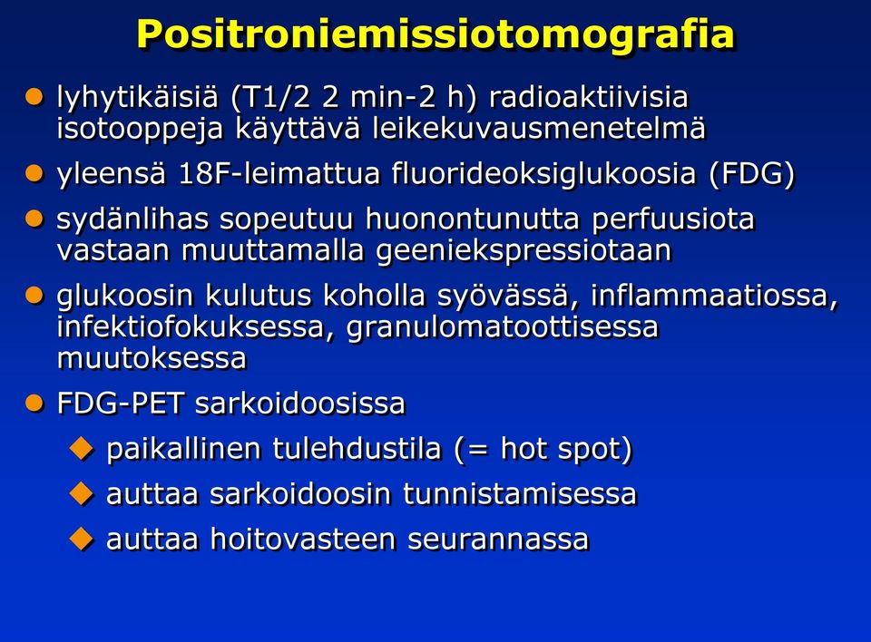 geeniekspressiotaan glukoosin kulutus koholla syövässä, inflammaatiossa, infektiofokuksessa, granulomatoottisessa