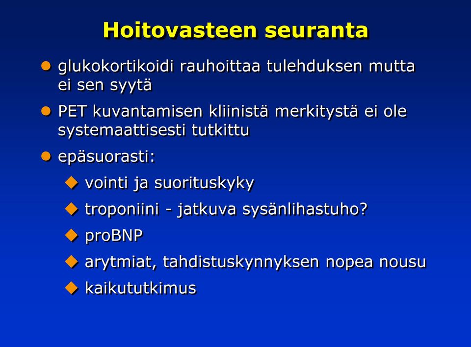 tutkittu epäsuorasti: vointi ja suorituskyky troponiini - jatkuva